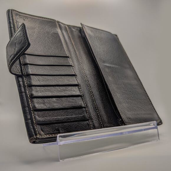 Auth Gucci Guccissima Long Wallet in Dark Brown & Gold w/ Charm, with Box & COA - Picture 8 of 10